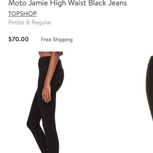 Topshop Jamie Moto Skinny Jeans